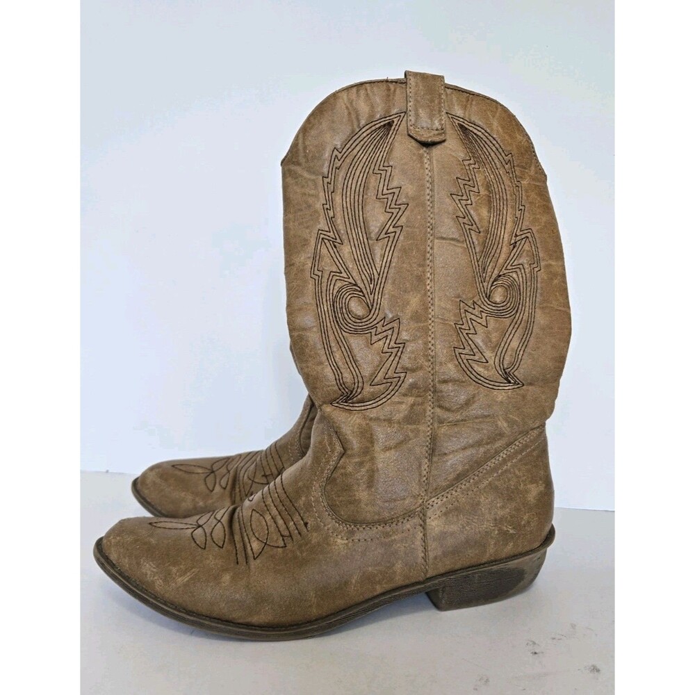 Coconuts Matisse Boots Womens 9M Gaucho Tan Western Cowboy Barn Country Rodeo - Picture 4 of 7